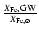 $\frac{X_{\rm Fe}, \rm GW}{X_{\rm Fe, \odot}}$