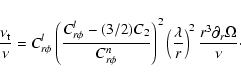 \begin{displaymath}{\nu_{\rm t} \over \nu} = C_{r\phi}^l \left({{C_{r\phi}^l - (...
...ambda \over r}\right)^2 { r^3 \partial_r \Omega\over \nu}\cdot
\end{displaymath}