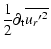 $\displaystyle {1\over 2} \partial_{\rm t} \overline{{u_{r}{'}}^{2}}$