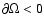 $\partial \Omega <0$