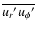 $\overline{u_{r}{'}u_{\phi}{'}}$