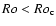 $Ro < Ro_{\rm c}$