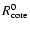 $R_{\rm core}^{0}$