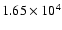 $1.65\times10^{4}$