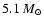 $5.1~{M_{\odot}}$