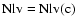 $\rm Nlv =
Nlv(c)$