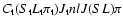 $C_{\rm t}(S_{\rm t}L_{\rm t}\pi_{\rm t})J_{\rm t}nlJ(SL)\pi$