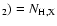 $_2)=N_{\rm H,X}$