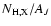 $N_{\rm H,X}/A_{J}$