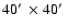 $40\hbox{$^\prime$ }\times 40\hbox{$^\prime$ }$