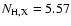 $N_{\rm H,X}=5.57$