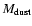 $M_{\rm dust}$