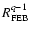 $R_{{\rm FEB}}^{q-1}$