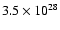 $3.5\times10^{28}$