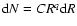 ${\rm d}N=CR^{q}{\rm d}R$