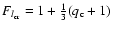 $F_{l_{\rm cr}} = 1+\frac{1}{3}(q_{\rm c}+1)$
