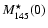 $M^{\star}_{145}(0)$