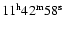 $11^{{\rm h}} 42^{{\rm m}} 58^{{\rm s}}$