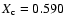 $X_{\rm c}=0.590$