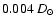$0.004~D_{\odot}$