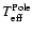 $T_{\rm eff}^{\rm Pole}$