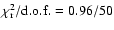 $\chi_{\rm r}^2/\rm d.o.f.=0.96/50$