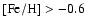 $\rm [Fe/H]>-0.6$