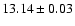 $13.14\pm 0.03$