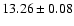 $13.26\pm 0.08$