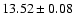 $13.52\pm 0.08$