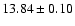$13.84\pm 0.10$