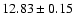 $12.83\pm 0.15$