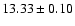 $13.33\pm 0.10$