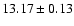 $13.17\pm 0.13$