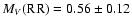 $M_V{\rm (RR)}=0.56\pm 0.12$