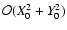 ${\cal
O}(X_0^2+Y_0^2)$