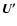 $\vec{U'}$