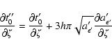 \begin{displaymath}\frac{\partial t''_0}{\partial\zeta} =
\frac{\partial t'_0}{...
...{a'_{\epsilon'}}\frac{\partial a'_{\epsilon'}}{\partial\zeta}
\end{displaymath}