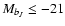$M_{b_J} \leq -21$