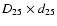 $D_{25} \times d_{25}$