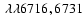 $~\lambda\lambda6716,6731$