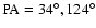 $\rm PA =
34^\circ, 124^\circ$
