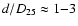 $d/D_{25}\approx1{-}3$