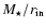 $M_{\star}/r_{\rm in}$