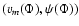 $(v_m(\Phi),\psi(\Phi))$