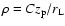 $\rho =Cz_{\rm p} /r_{\rm L}$