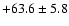 $+63.6 \pm 5.8$