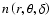 $n\left(r,\theta,\delta\right)$