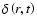 $\delta\left(r,t\right)$