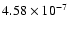 $4.58\times10^{-7}$